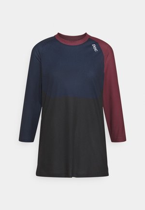 PURE 3/4 - Langarmshirt - propylene red/turmaline navy/uranium black