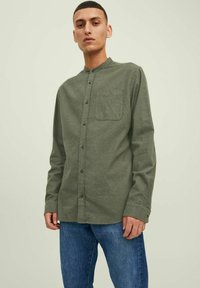 Jack & Jones JJEBAND MELANGE  L/S AU22 SN - Shirt - rosin