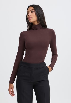 b.young, BYPAMILA ROLL - T-shirt à manches longues - fudge