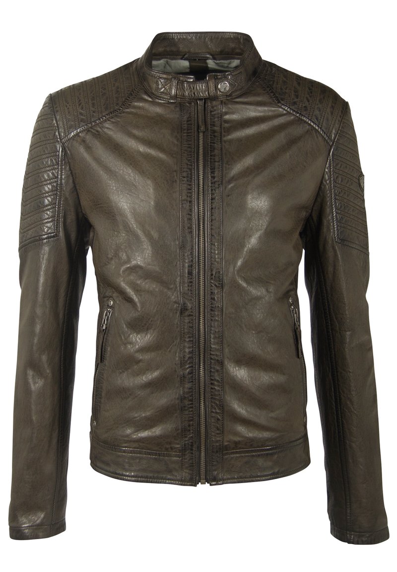 Herren Leichte Jacken | Gipsy GMDAMION Lederjacke dark olive/oliv - WU77674 Herren Leichte Jacken | Gipsy GMDAMION Lederjacke dark olive/oliv - WU77674