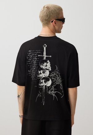 House, T-SHIRT MIT DRUCK - T-Shirt print - black