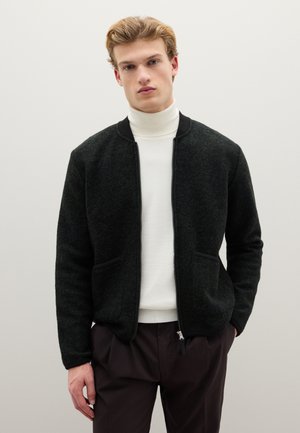 WITH FULL ZIP - Sweatjacke - gunmetal