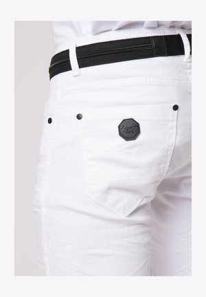 Project X Paris, EFFET USÉ AVEC - Vaqueros slim fit - blanc