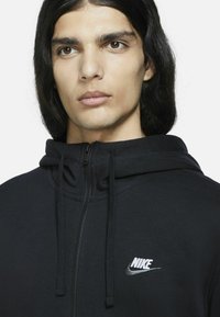 Nike Sportswear M CLUB HOODIE FZ BB - Camisola com fecho - black/black/iron grey/white