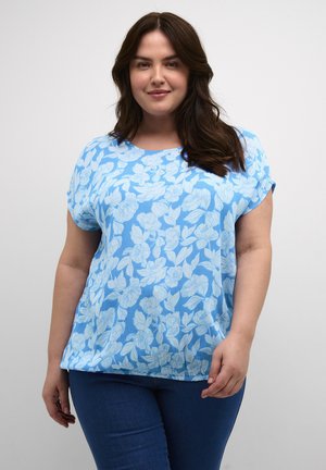 Kaffe Curve LISE STINE  - Blouse - large blue flower print