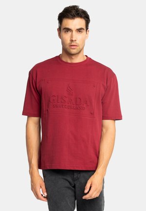 Gisada, T-shirt imprimé - bordeaux