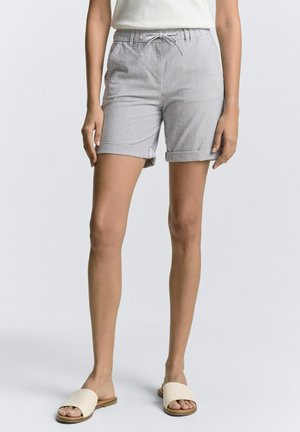 BERMUDA MIT KORDELZUG - Rövidnadrágok - delicate navy white stripe
