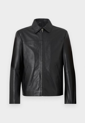 LUKE JACKET - Kožená bunda - black