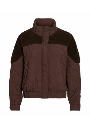 VILA, JACKET VITONE HIGH NECK - Veste d'hiver - coffee bean