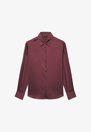 Calliope, CAMICIA TINTA UNITA - Chemisier - prugna