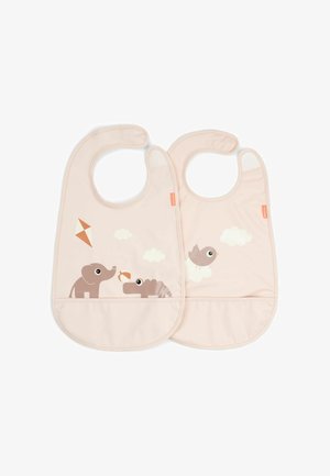 Done By Deer, BIB W/VELCRO 2-PACK PLAYGROUND POWDER - Babero - powder