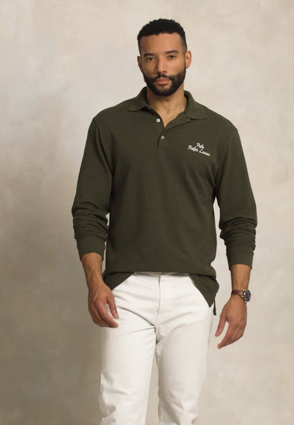 LOGO MESH POLO SHIRT - Polo shirt - alpine heather2