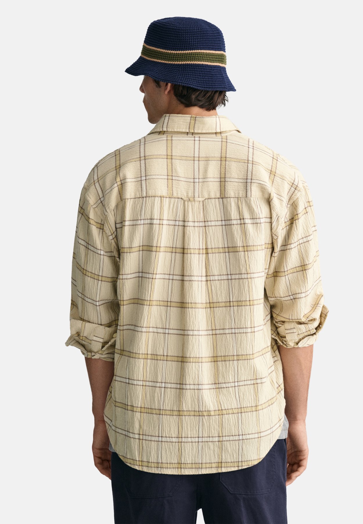 OVERSIZED TEXTURED CHECKED 