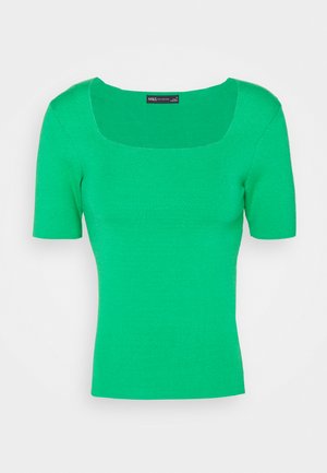 SQUARE NECK - T-shirt basic - green
