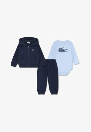 Lacoste PREMIER SET - Užtrauktuku užsegamas treningas - marine