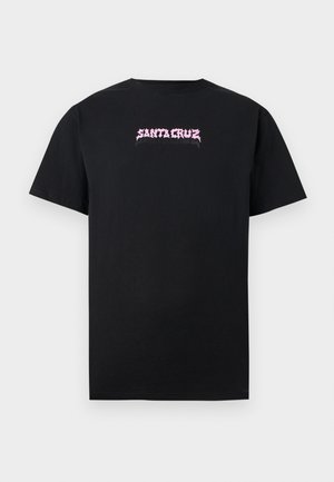 Santa Cruz, SUN STAMP STRIP FADE UNISEX - Printtipaita - black