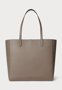 Lauren Ralph Lauren PEBBLED LEATHER LARGE CAMERYN TOTE BAG - Pirkinių krepšys - taupe brown