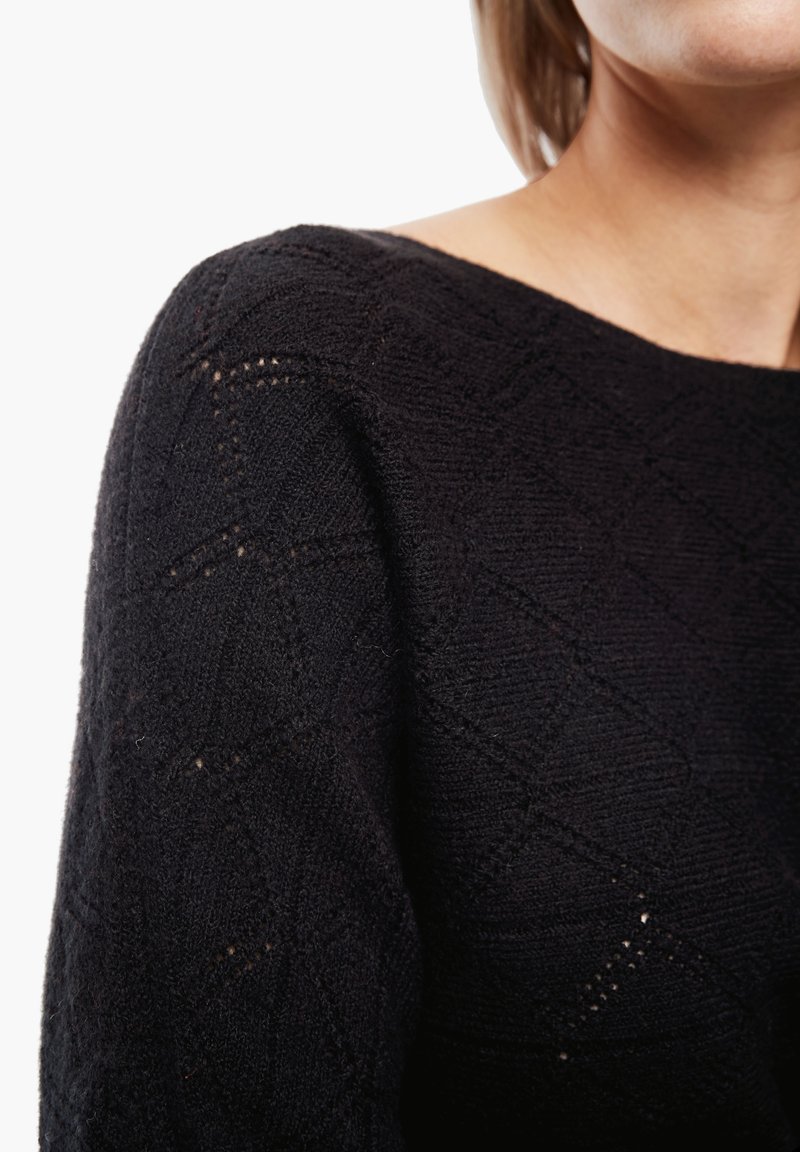 Damen Strickjacken | s.Oliver Strickpullover black/schwarz - TR87586 Damen Strickjacken | s.Oliver Strickpullover black/schwarz - TR87586