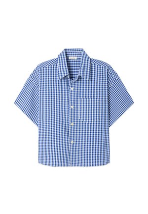 American Vintage, CHEMISE FEMME EKIROW - Blúzka so zapínaním na gombíky - vichy bleu