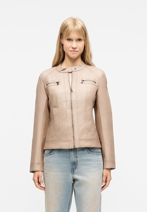ONLBANDIT BIKER - Μπουφάν από συνθετικό δέρμα - beige