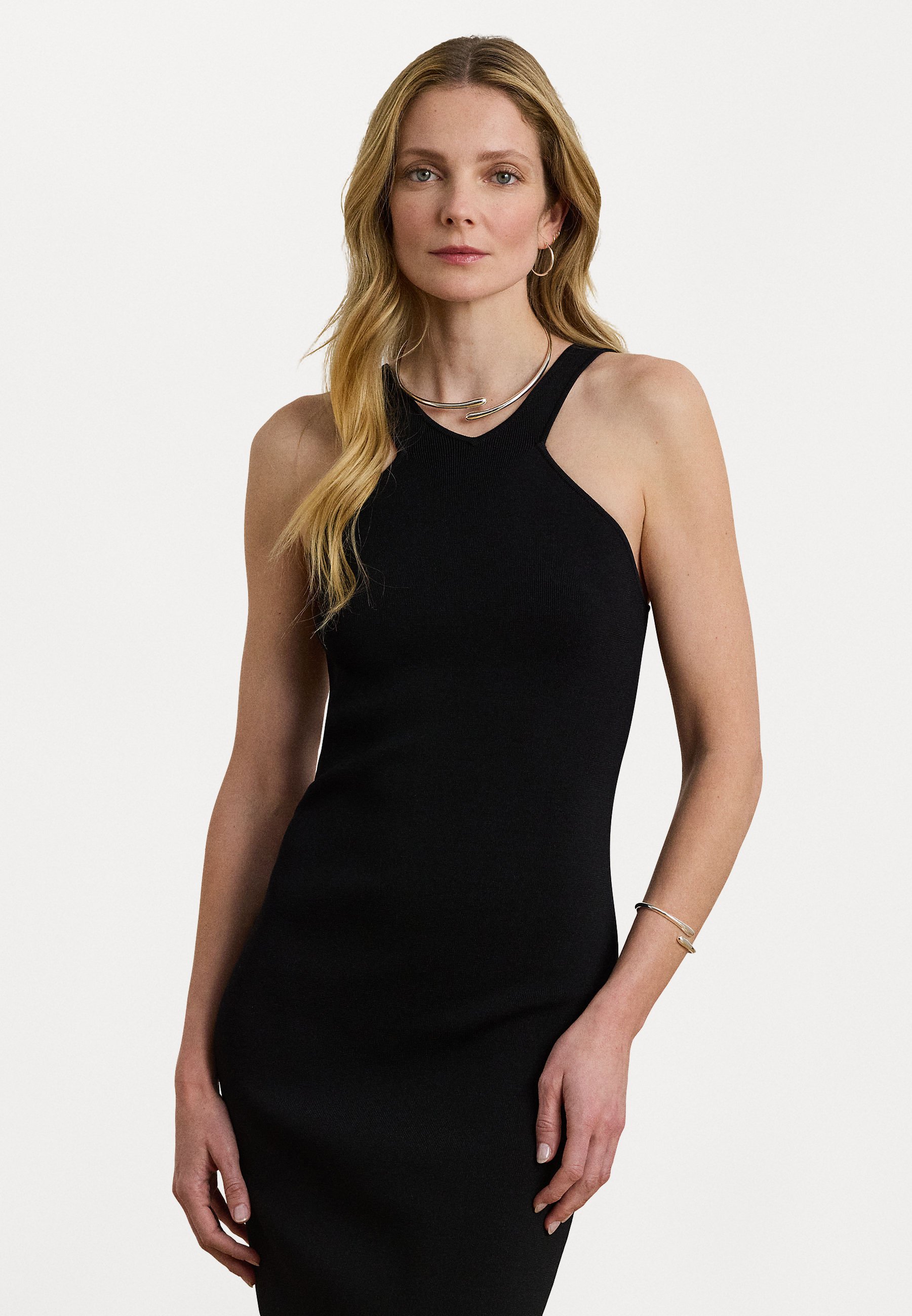 Lauren Ralph Lauren RIB KNIT SLEEVELESS SWEATER DRESS - Cocktail dress /  Party dress - black