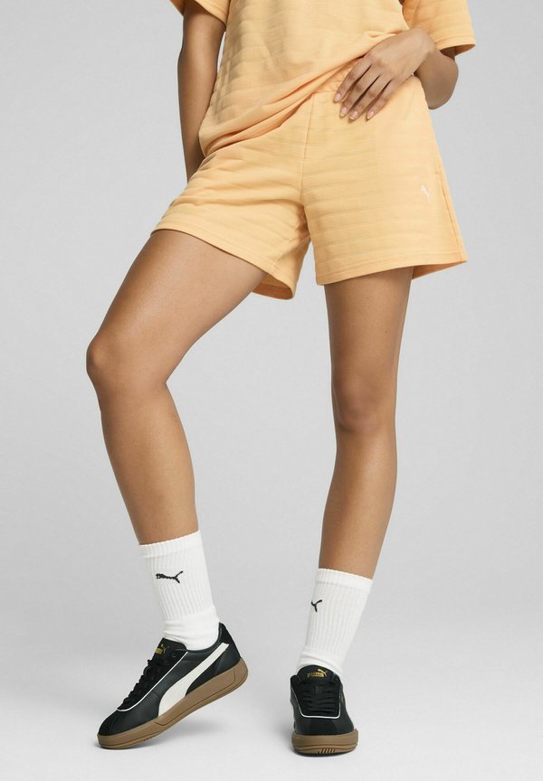 ELEVATED STRUKTURIERTE MIT BUND - Kurze Sporthose - almost apricot