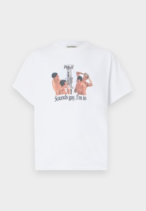 Carne Bollente, UNISEX - Nyomott mintás póló - white
