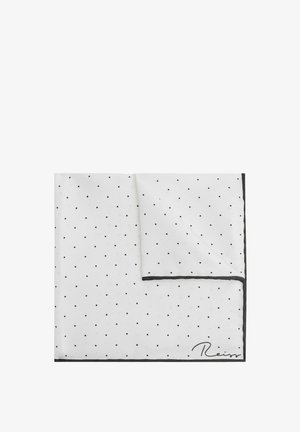 LIAM POLKA DOT - Nosinaitė į švarko kišenę - white