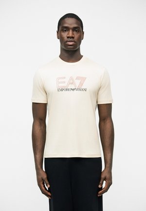 EA7 Emporio Armani TRAIN VISIBILITY TEE - Μπλουζάκι με στάμπα - fog