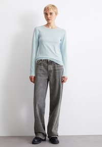 Marc O'Polo DENIM LOGO  - Tops ar garām piedurknēm - light blue