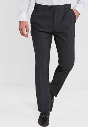 REGULAR FIT TAILORED WOOL - Pantaloni eleganti - dark grey