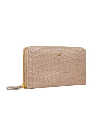 Braun Büffel VERONA IM KROKO-DESIGN - Portafoglio - sand