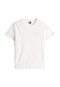 Tommy Jeans SLIM BUBBLE PRINT TEE - Print T-shirt - ancient white