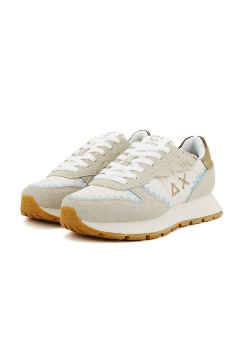 SUN68 Sneakers Bassa Uomo Z35105 – Tessuto/Camoscio – Colore Panna – Taglia 41 - 2