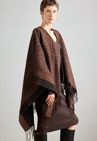 AWS - Poncho - brown/ black