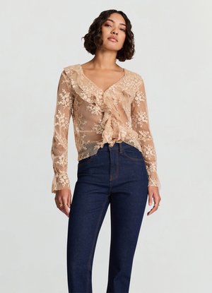 FIORI - Blouse - beige medio