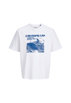 Jack & Jones, JACK & JONES T-SHIRT BLUOCEAN KURZARMSHIRT - T-Shirt print - weiß