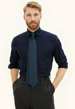 Oscar Jacobson REG FIT CUT AWAY BRUSHED - Hemd - navy
