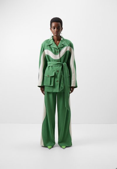 Ahluwalia LAGOS WIDE LEG TROUSER - Nohavice - green