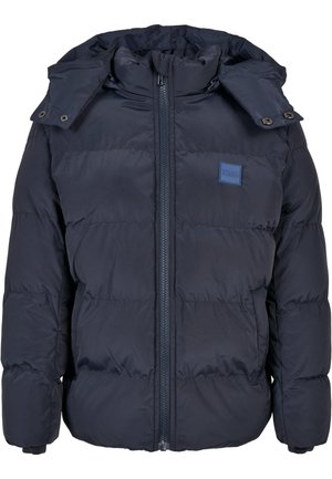 HOODED PUFFER - Vinterjacka - blue