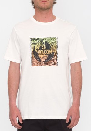 Volcom EARTHTRIPPIN - Camiseta estampada - off white