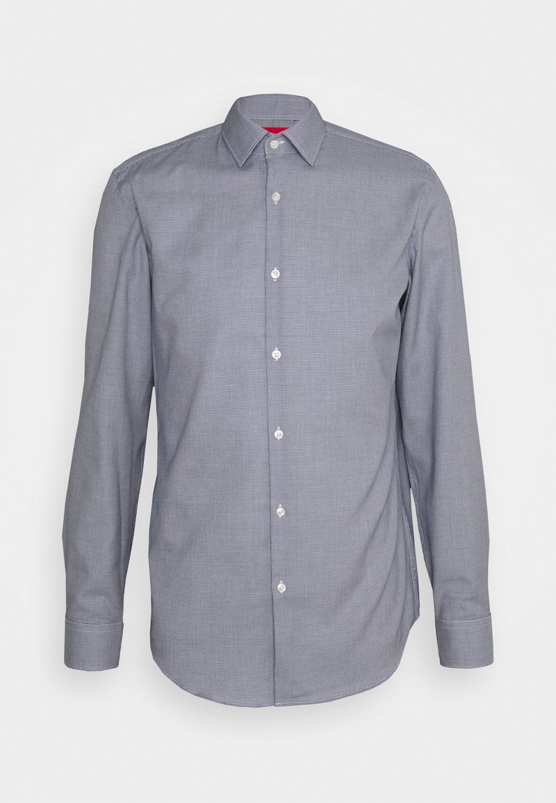 Košile na knoflíky s dlouhým rukávem v světle modrém a bílém kostkovaném vzoru, s rozloženým límcem, předními knoflíky a zaobleným lemem. Materiál z bavlněné směsi.
