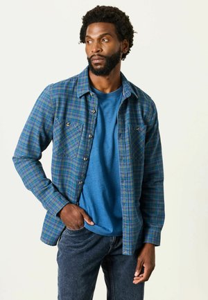 FatFace, TALL FIT - LONG SLEEVE INDIGO RYE CHECK SHIRT - Shirt - blue