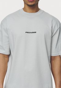 Pegador COLNE LOGO TEE - Marškinėliai su spaudiniu - washed pearl grey/black