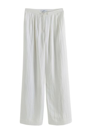 Next, SUPERWIDE PLEATED - Pantalones - white