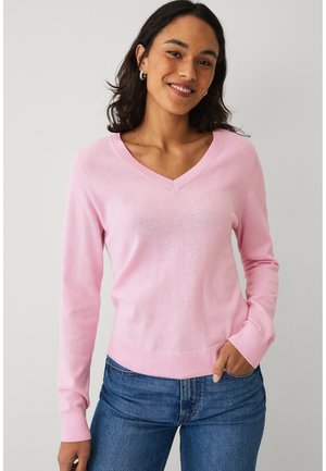 MIT V-AUSSCHNITT - Trui - light red