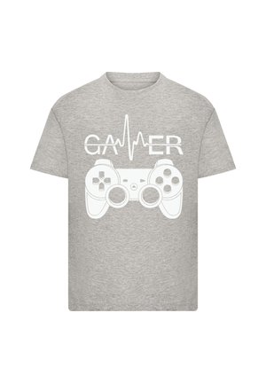 Print T-shirt - heather grey