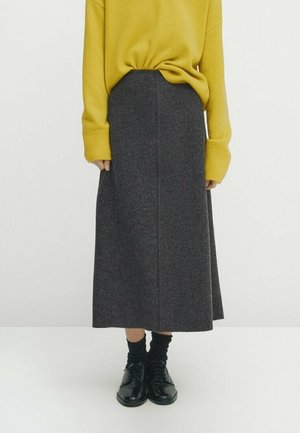 A-snit nederdel - dark grey