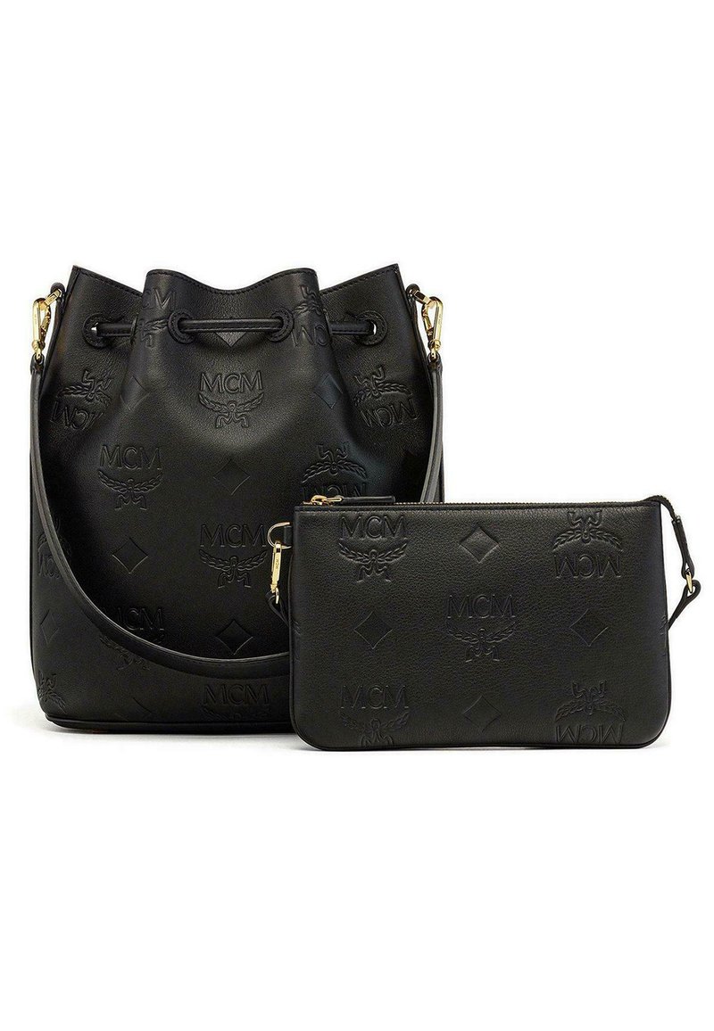 MCM DESSAU MIT GEPRÄGTEM MONOGRAMM - Borsa a mano - black
