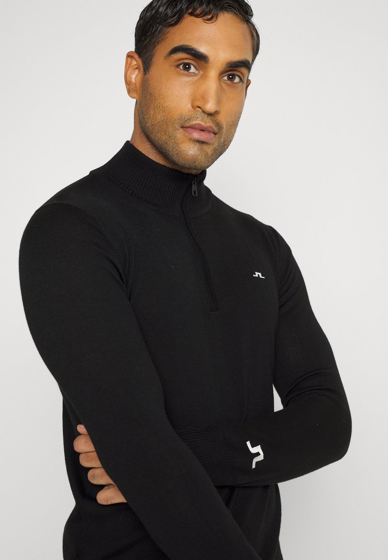 J.LINDEBERG Sports KIAN ZIPPED GOLF - Jumper - black - Zalando.co.uk